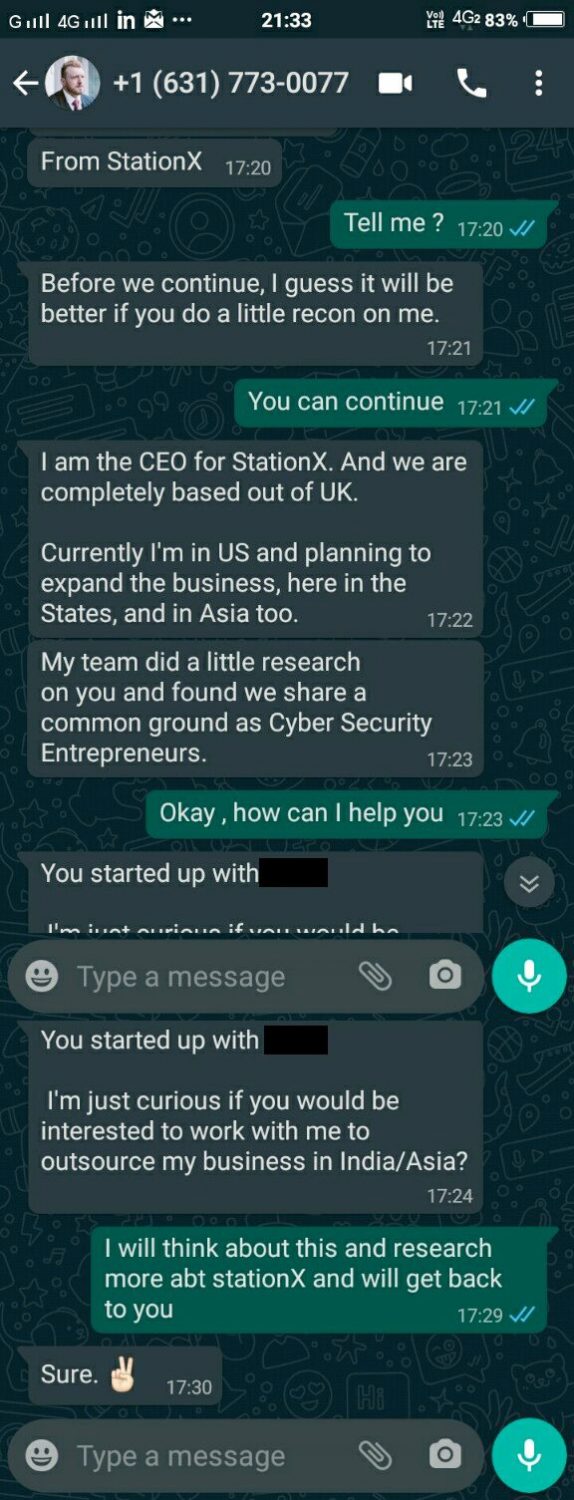 Warning Someone Is Impersonating Me