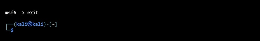 Exit Terminal Console Output