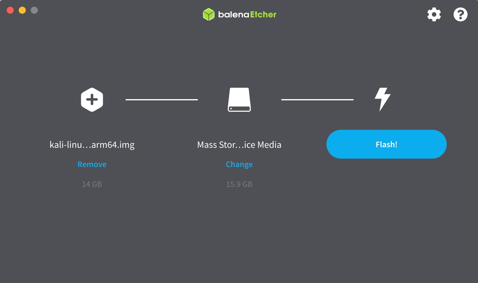 Balena Etcher Flash