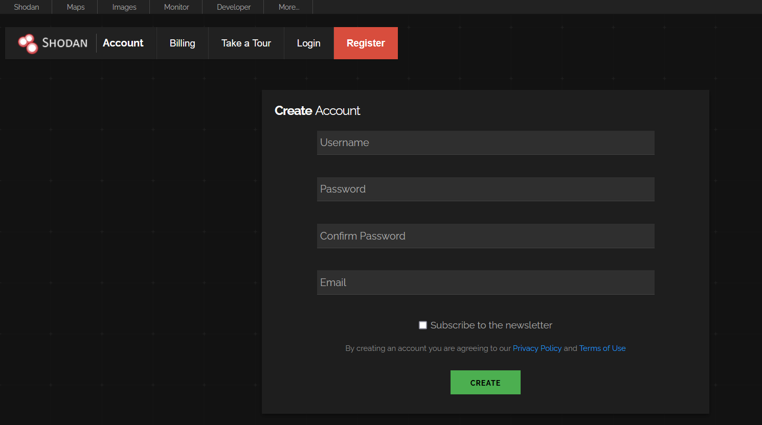 Shodan Create an Account Getting Started With Shodan.io