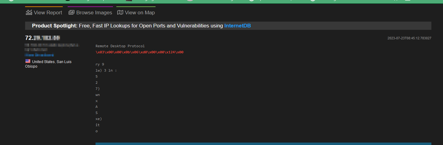 Shodan RDP Search This Shodan query