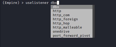 Seeing What PowerShell Empire Listeners Are Available