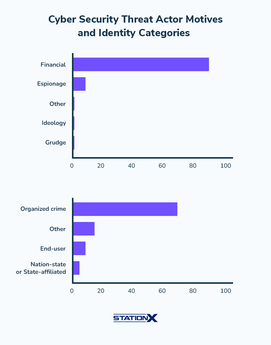 Cyber Security Threat Actor Motives and Identity Categories