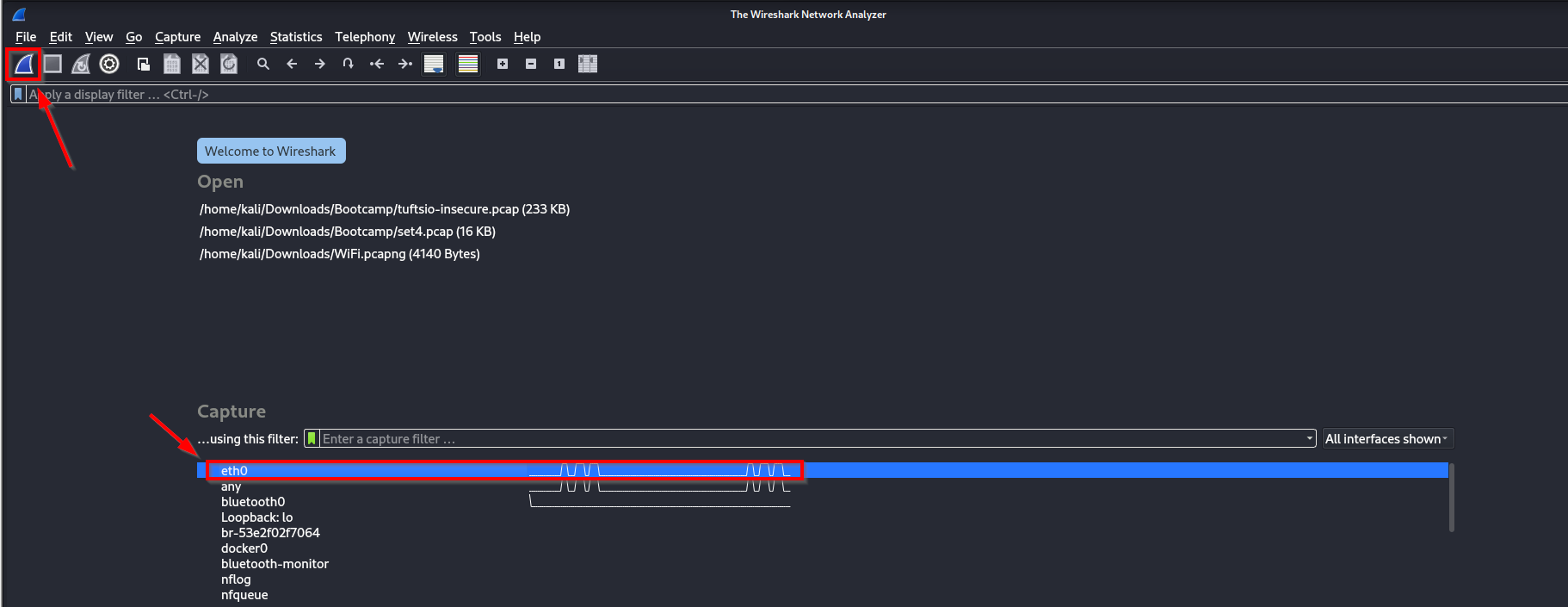 Wireshark GUI