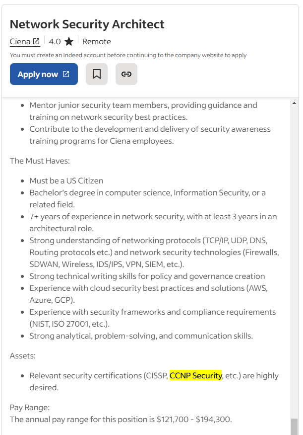 Network Security Architect