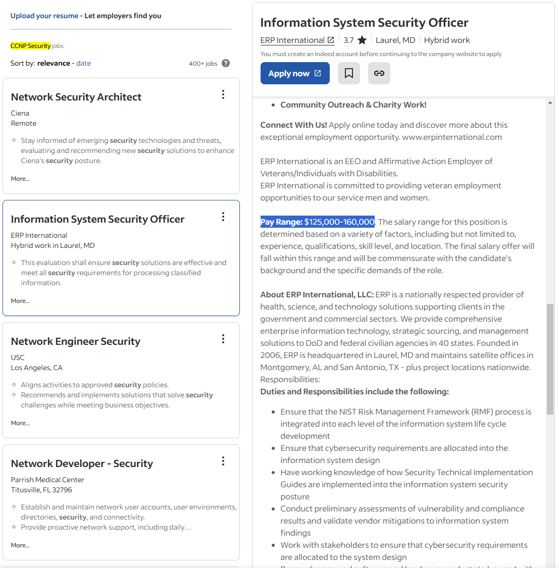 Information System Security Officer