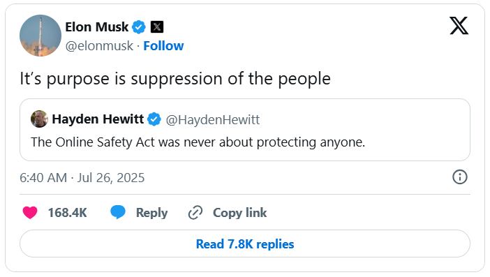 Elon Musk Tweet