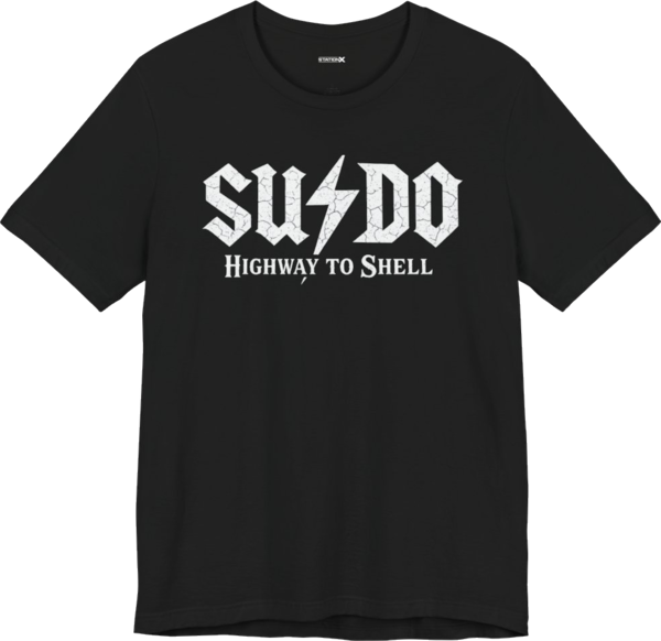 StationX sudo: highway to shell t-shirt