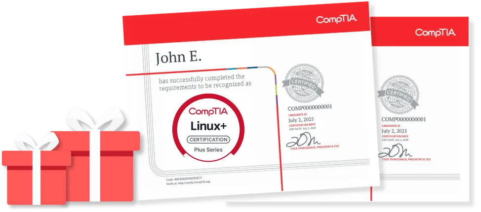 CompTIA Linux+ certificates